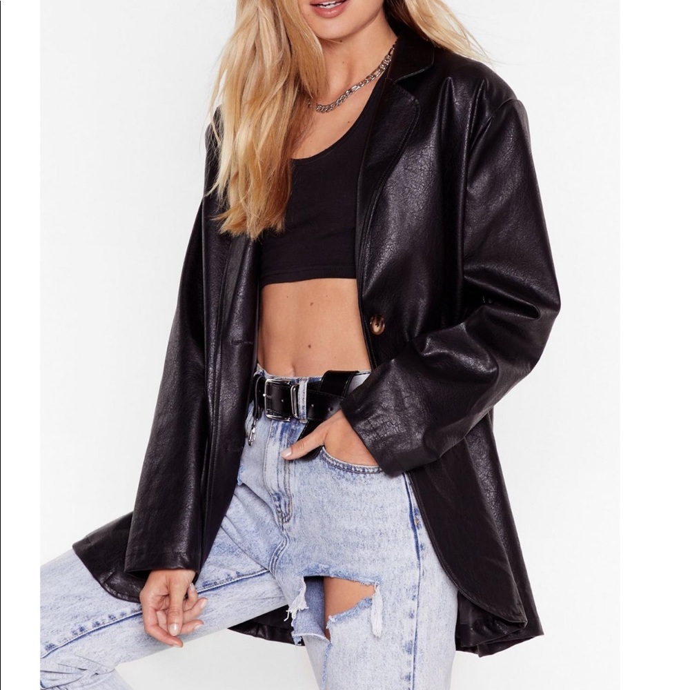 Vintage Leather Blazer